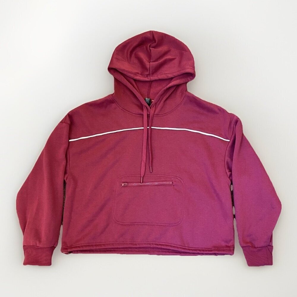 Hind Women's Hoodie Size L Purple Fleece Long Sleeves Pocket Running NWT $58